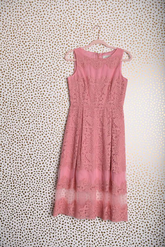 Kathrine Kelly sleeveless lace midi dress Size 4 \ EUC