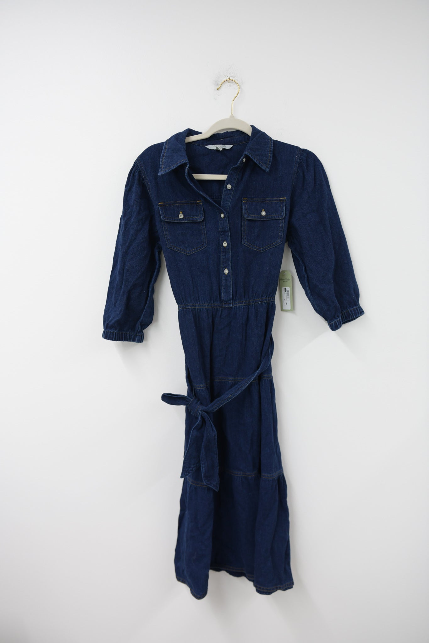 Nine Eight denim midi dress Size S / NWT