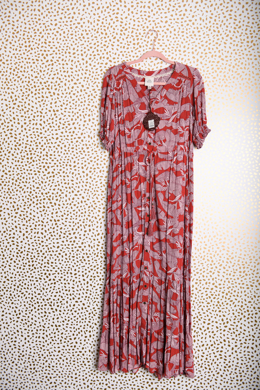 Knox Rose short sleeve maxi dress Size S \ NWT