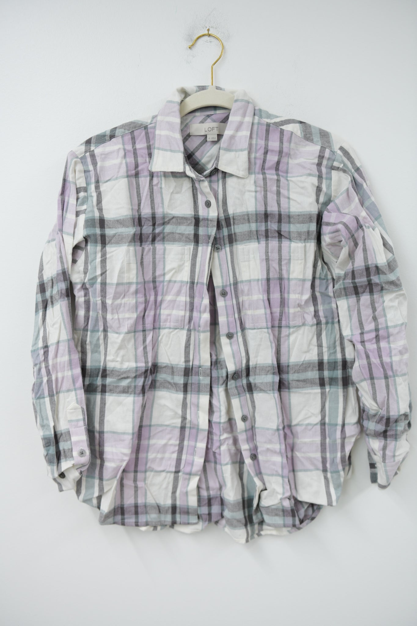 Loft flannel button down Size XS / EUC