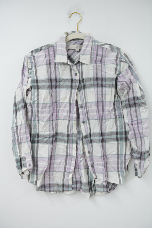 Loft flannel button down Size XS / EUC
