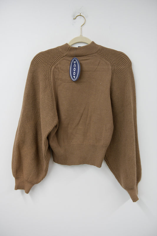 Scoop saddle shoulder sweater Size S / NWT