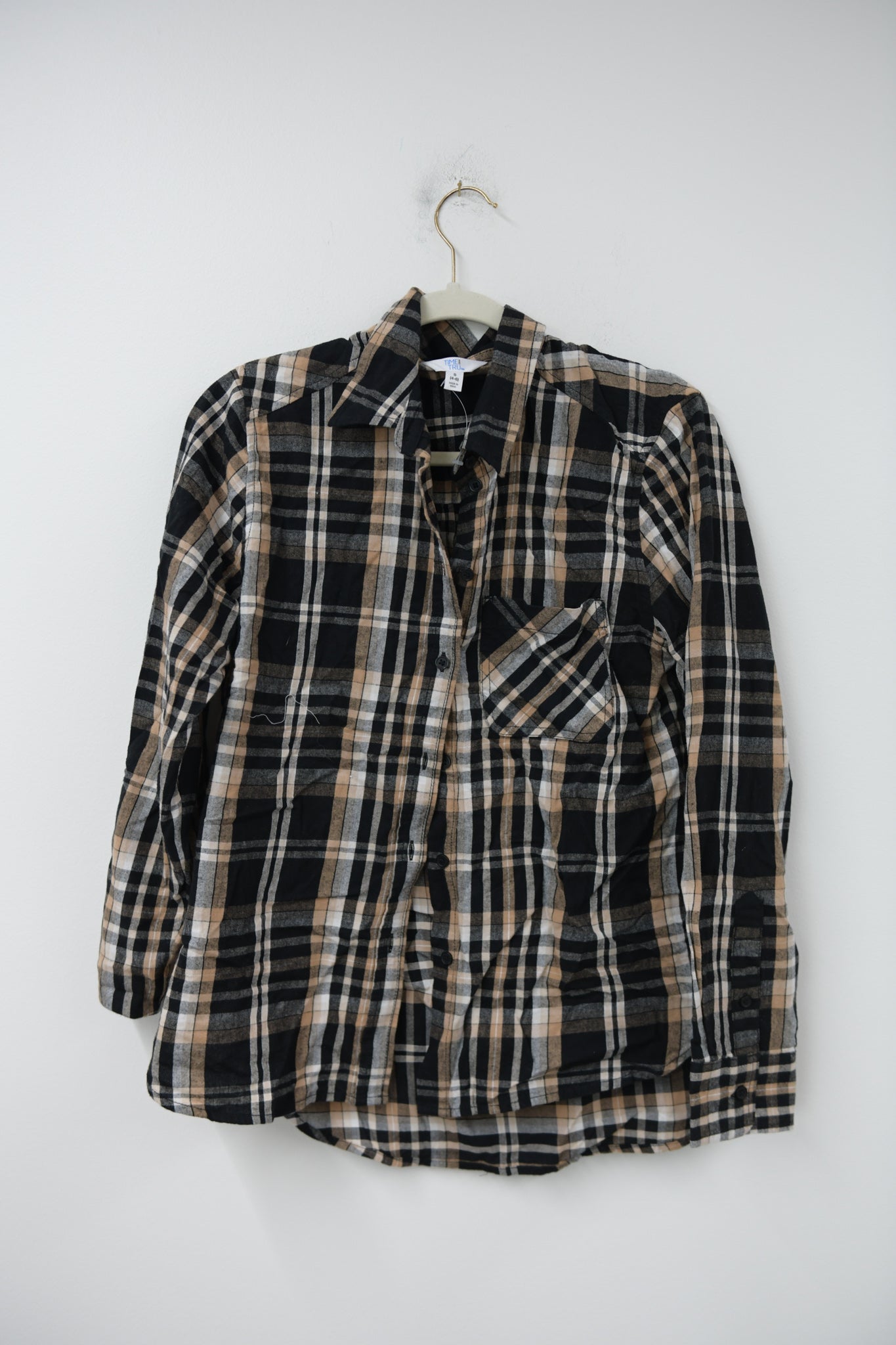 Time and Tru long sleeve plaid shirt Size S / EUC