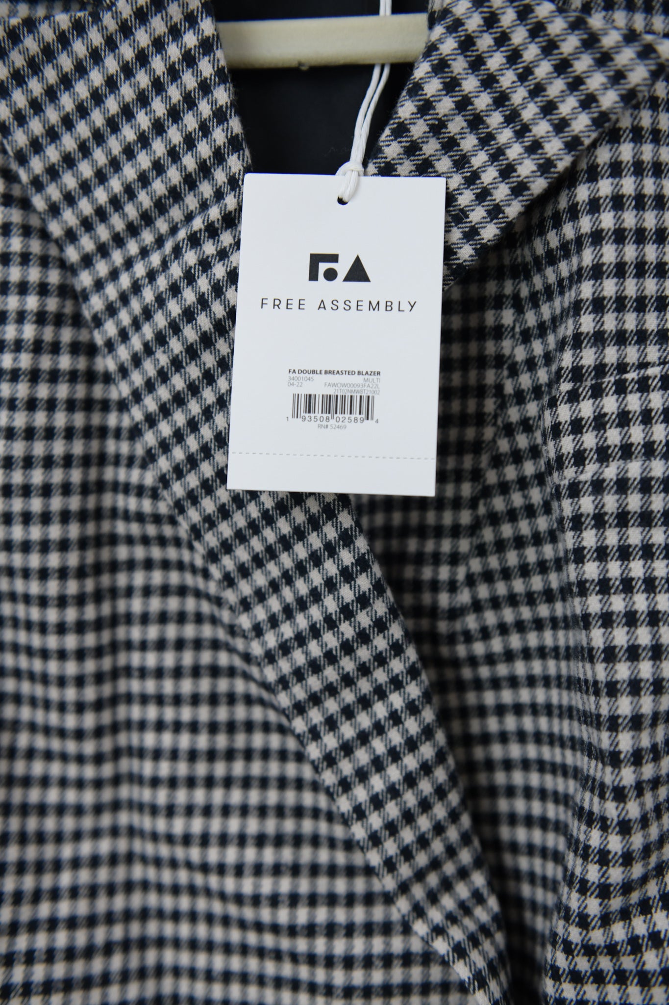 Free Assembly double breasted blazer Size S / NWT