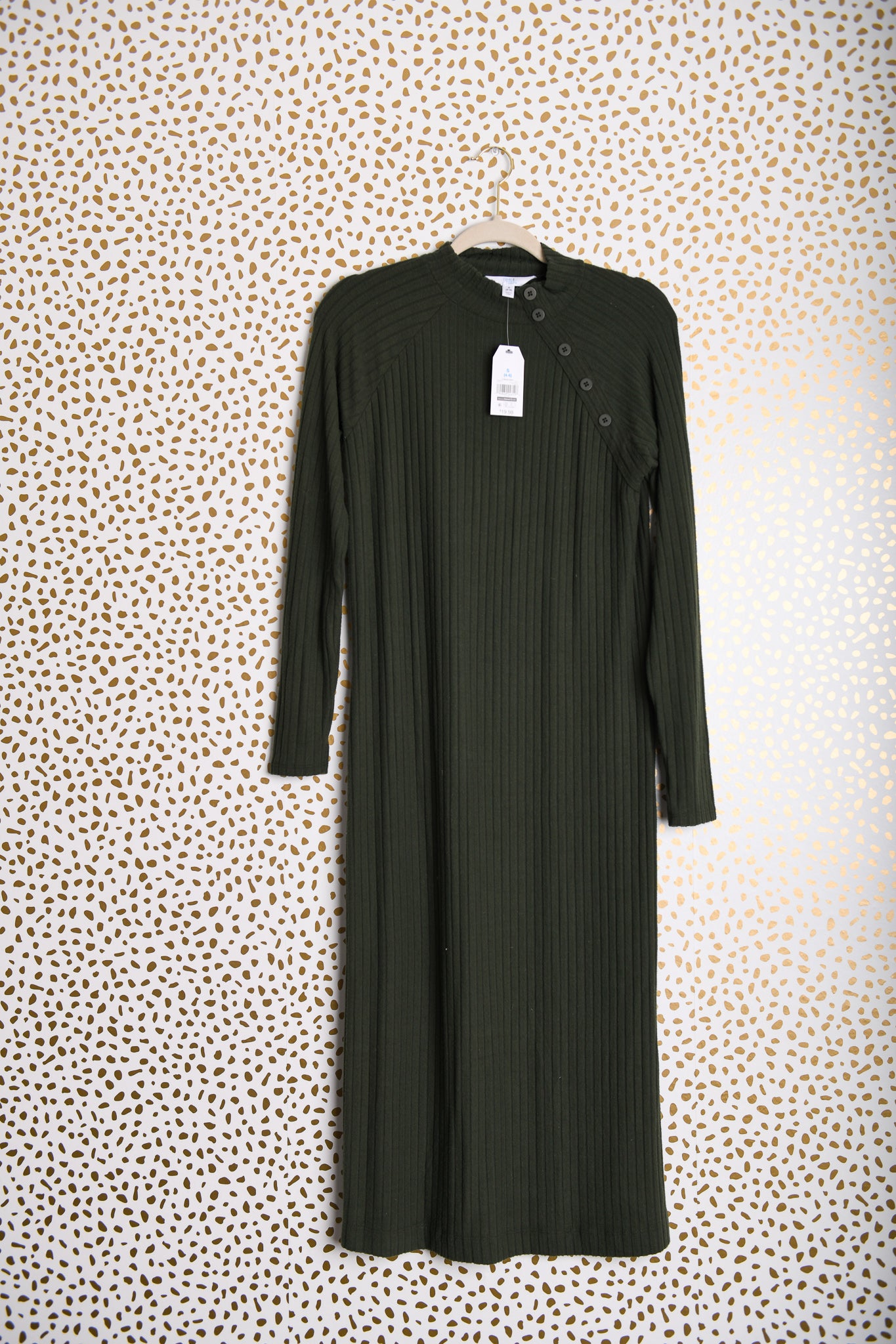 Time and Tru long sleeve midi dress Size S \ NWT