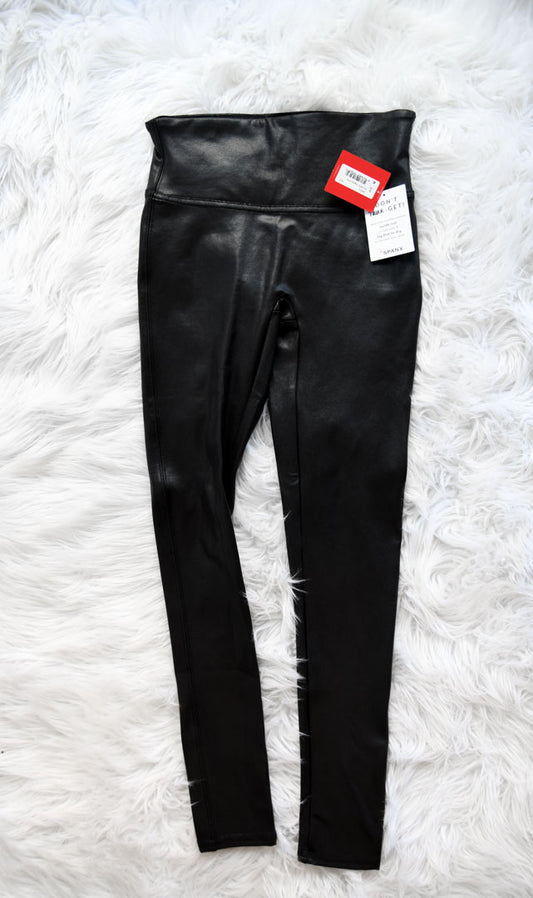 Spanx faux leather leggings Size S/NWT