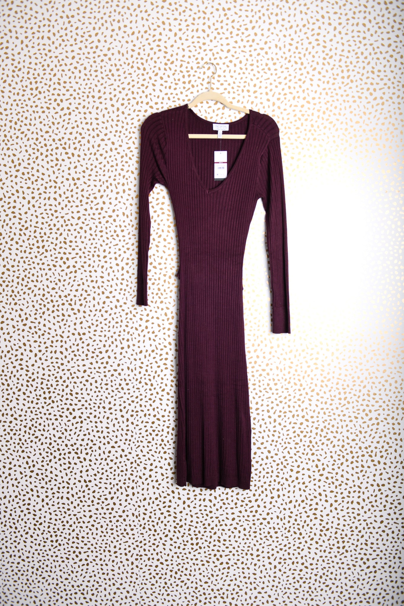 Sofia midi long sleeve sweater dress Size S \ NWT