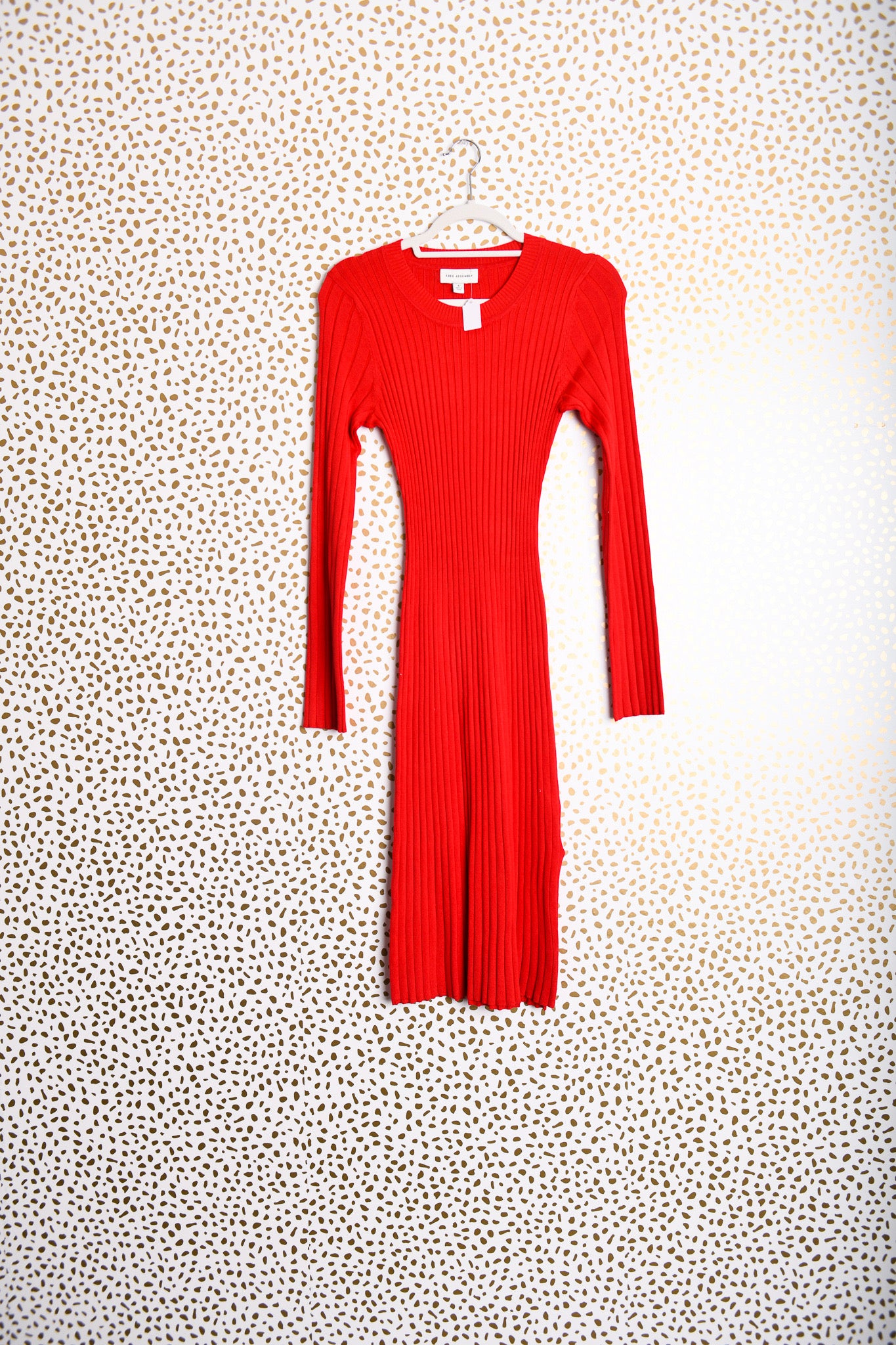 Free Assembly long sleeve midi dress Size S \ EUC