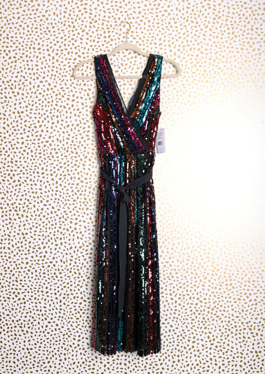 Julia Jordan sleeveless sequin  midi dress Size 2 \ NWT