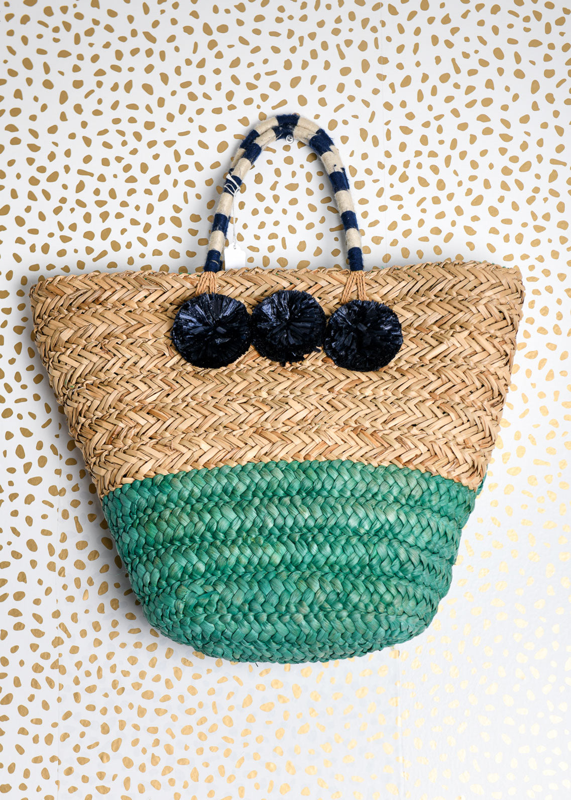 Straw beach bag