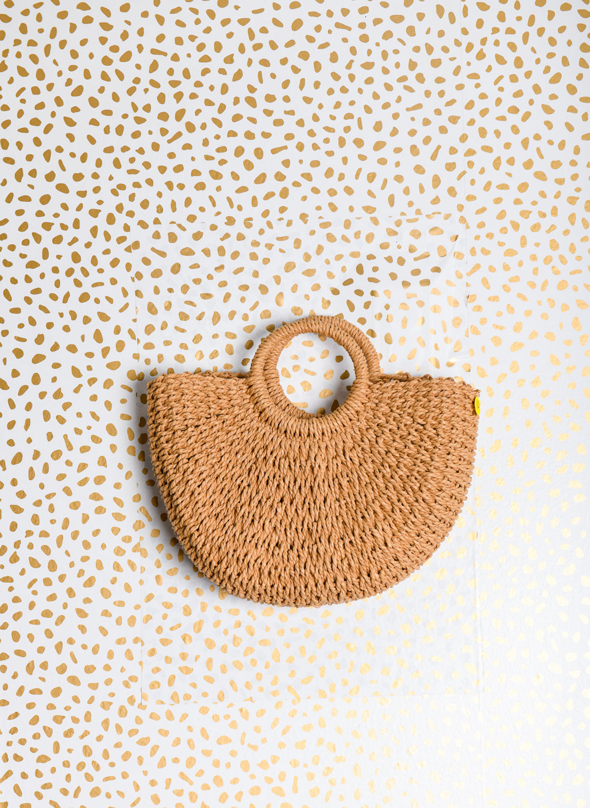 Jute woven handbag