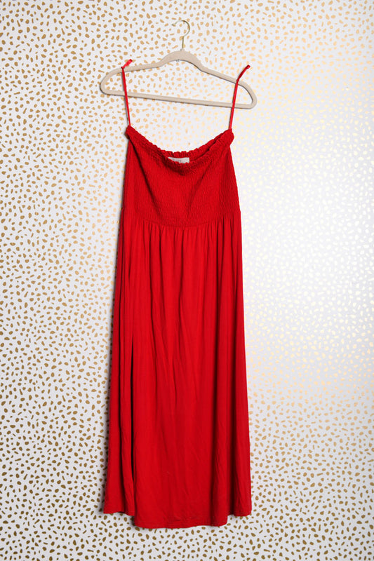 Loft strapless midi dress Size S \ NWT