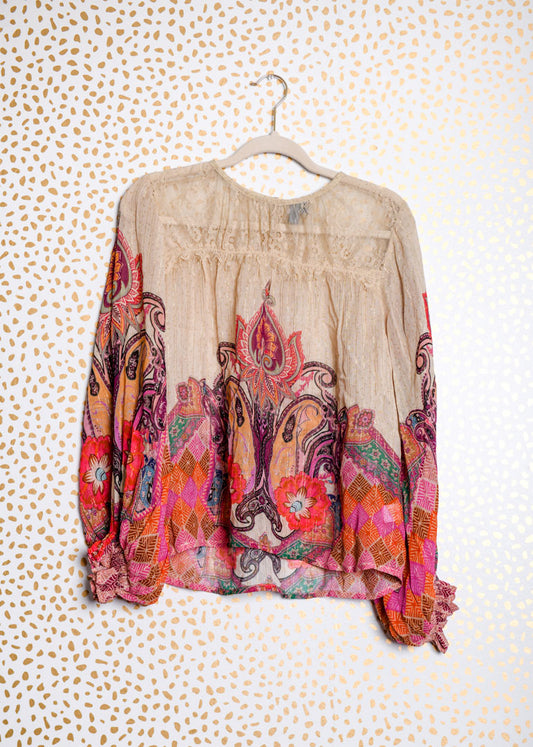 Blank London long sleeve blouse Size S \ EUC