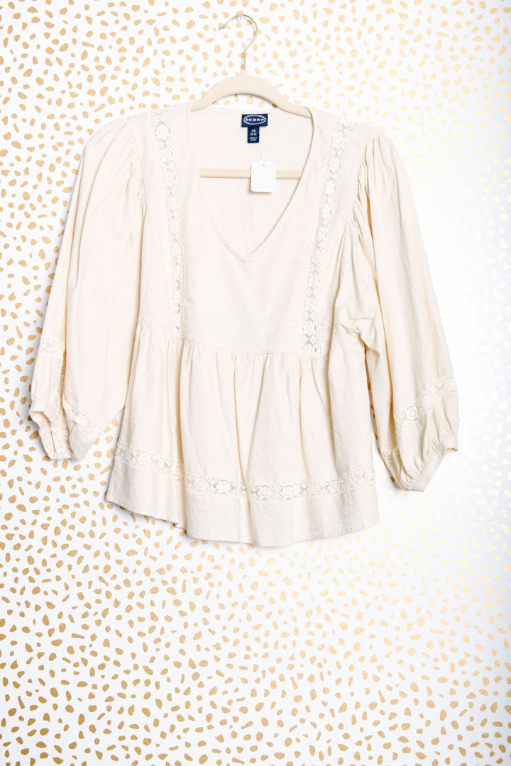 Scoop long sleeve blouse Size XS \ EUC