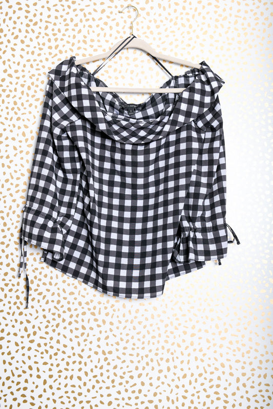 Banana Republic long sleeve of the shoulder blouse Size S \ EUC