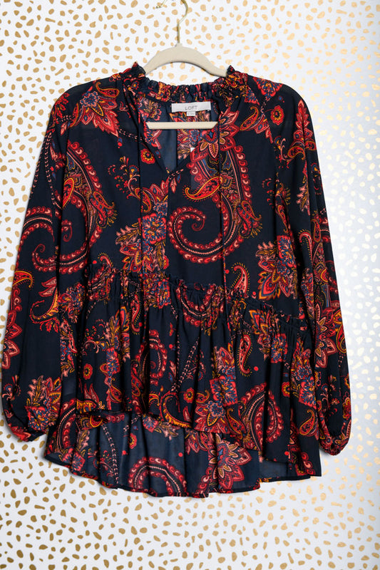 Loft long sleeve blouse Size S /EUC