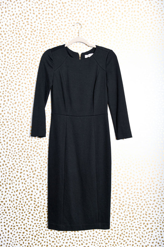 Loft long sleeve midi dress Size 0 /EUC