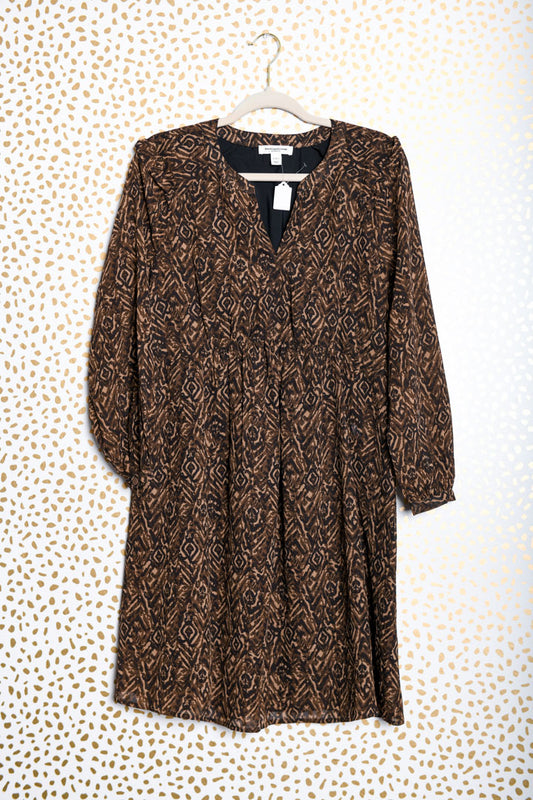 Beach Lunch Lounge long sleeve mini dress Size S/ EUC