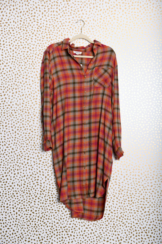 Beach Lunch Lounge  long sleeve dress Size M/ NWT