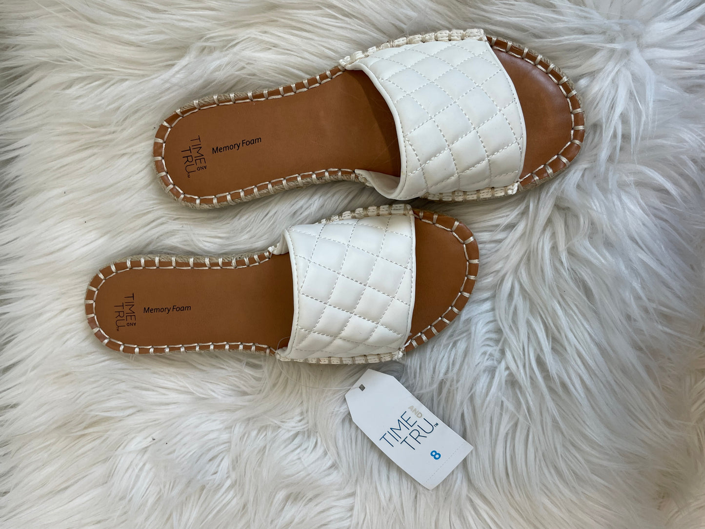 Time and Tru slip on sandals Size 8