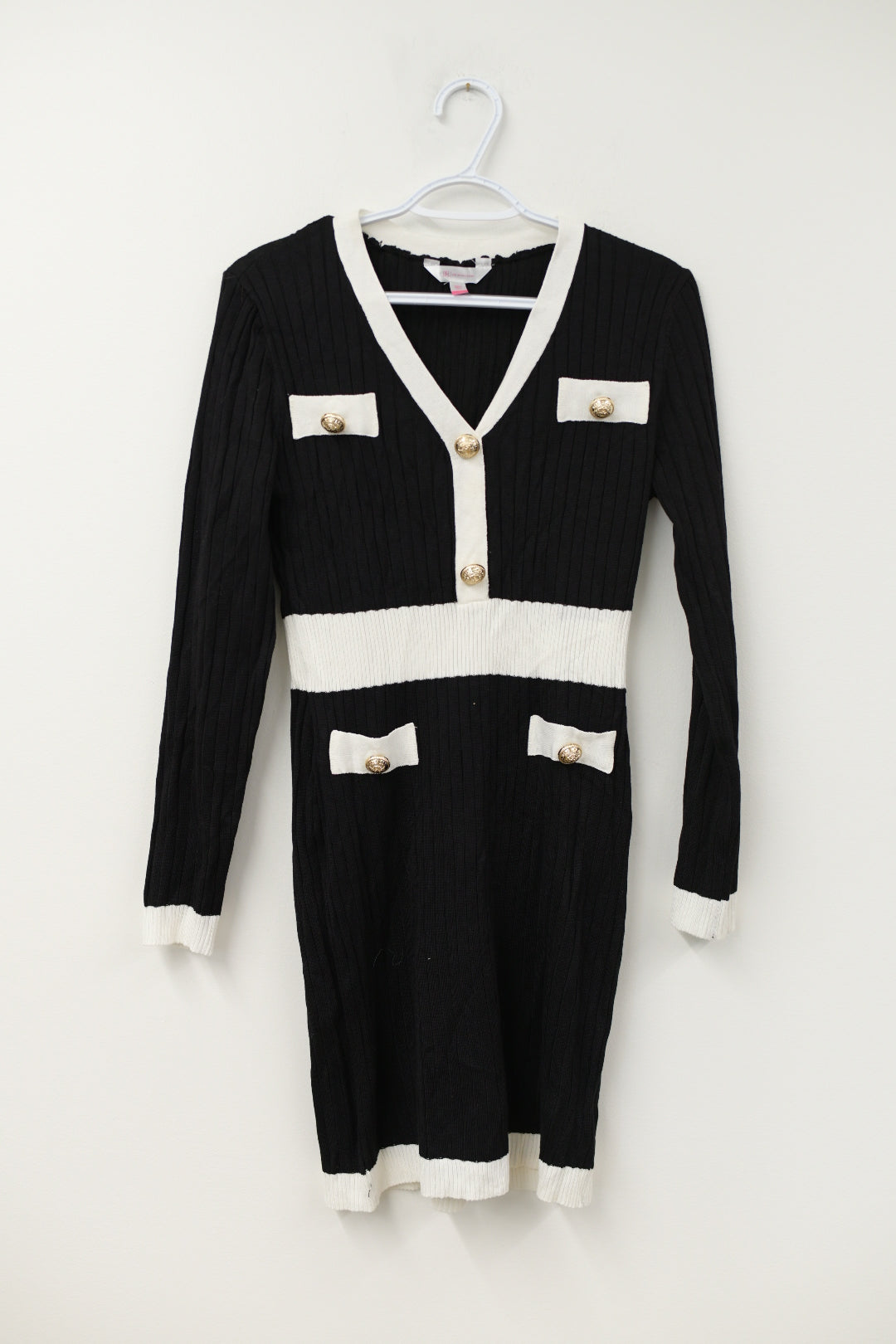 No Boundaries contrast trim dress Size L \ NWT