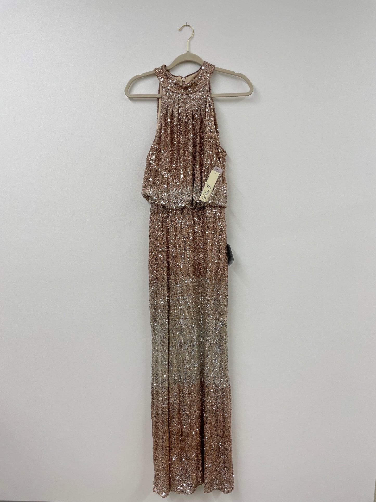 Eliza J sequins halter ombré gown Size 8 / NWT