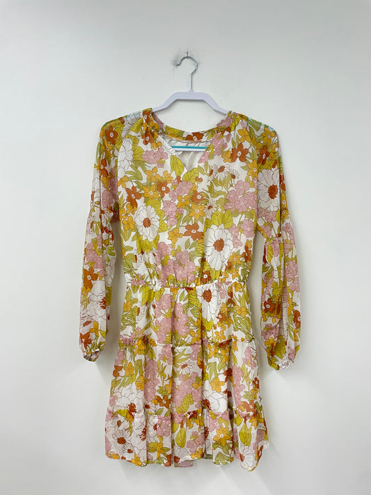 Amazon long sleeve midi dress Size S /EUC