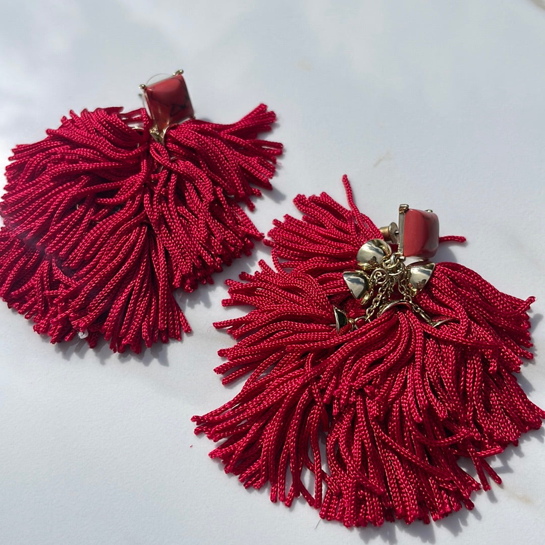 Tassel dangle earrings