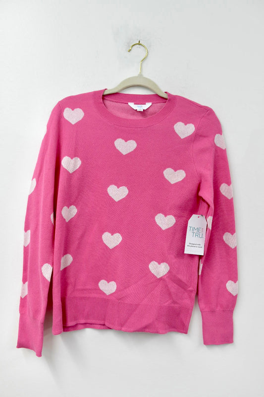 Time and Tru Valentine’s Day sweater Size M/ NWT