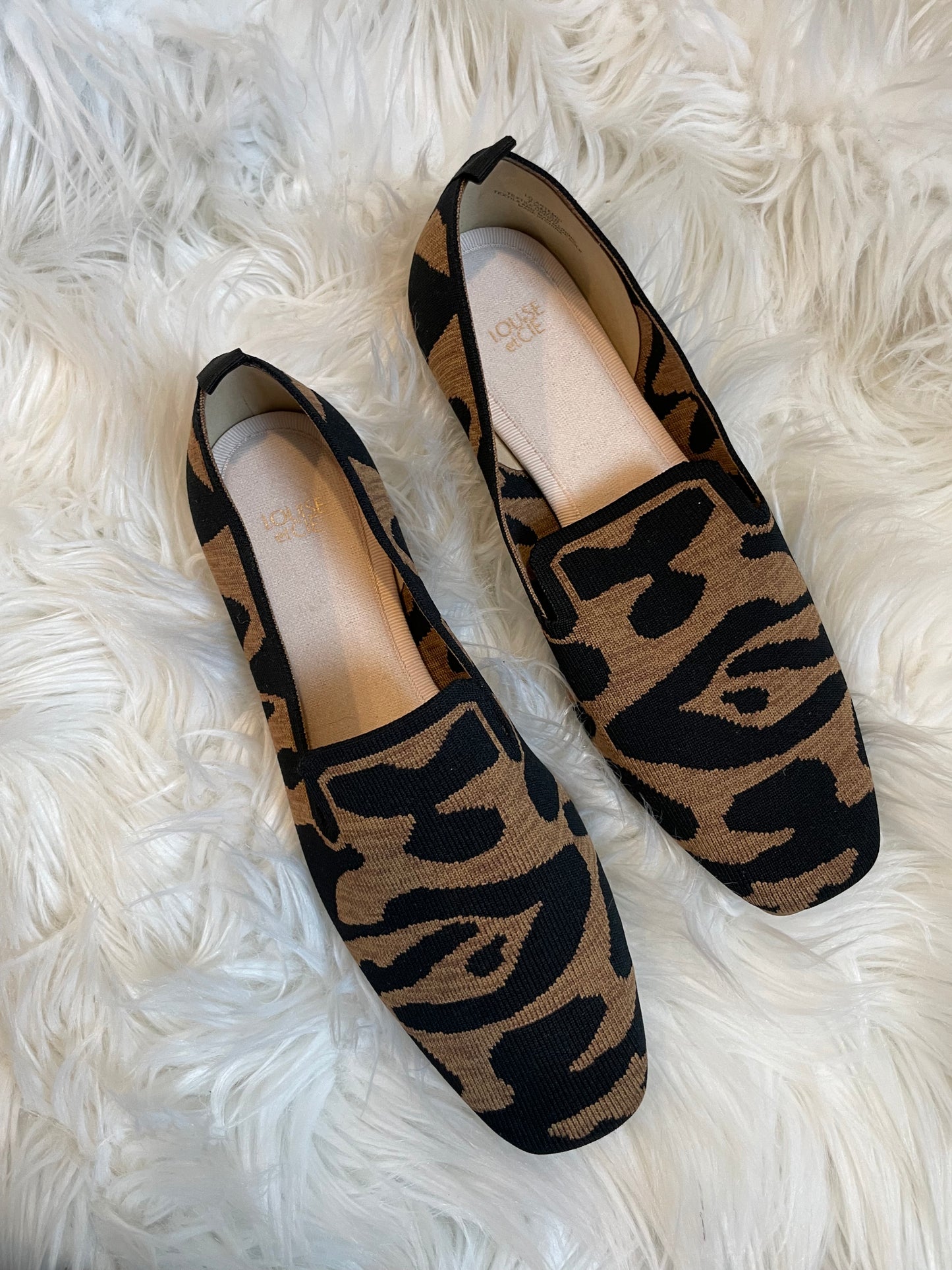 Louise et CIE animal print slip on loafers Size 7.5