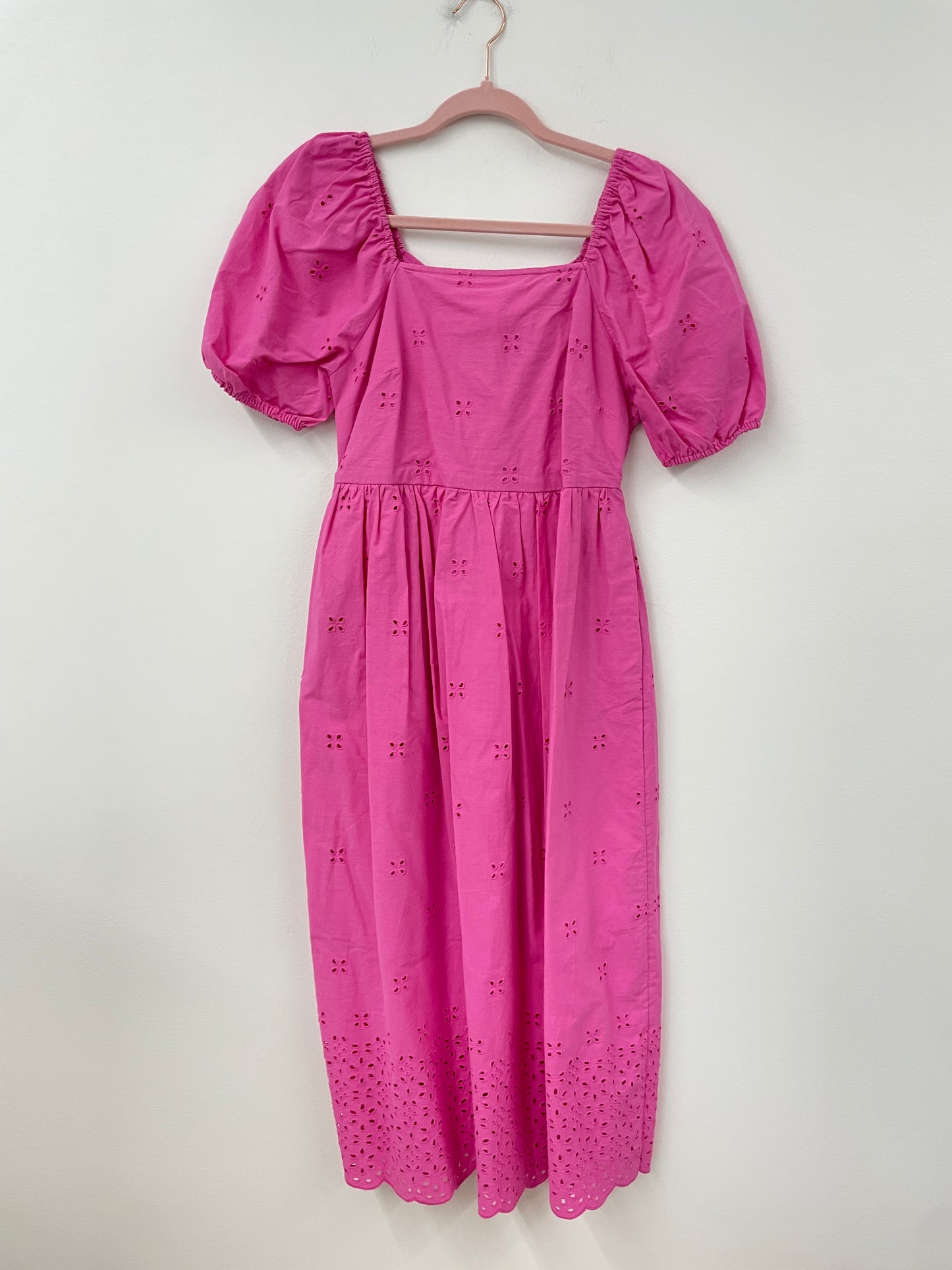 Time and Tru eyelet tie back midi dress Size XS / NWT