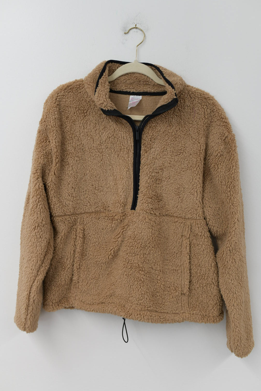 No Boundaries Half Zip faux Sherpa pullover Size L / EUC