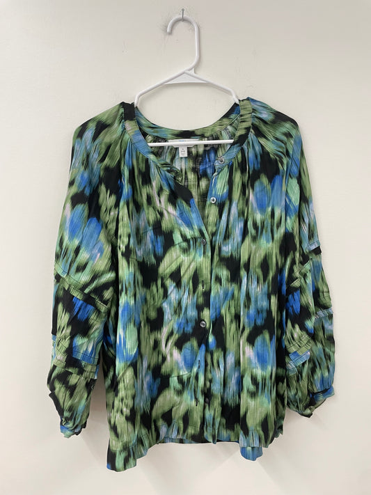 Time and Tru woven printed top Size S / EUC