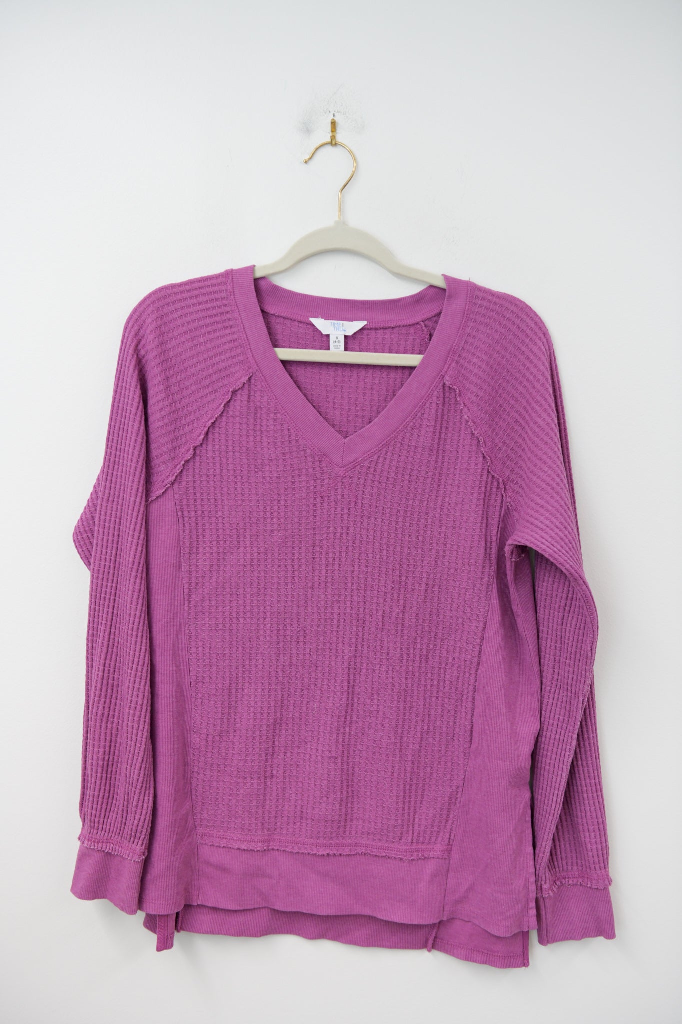Time and Tru waffle sweater Size S / EUC