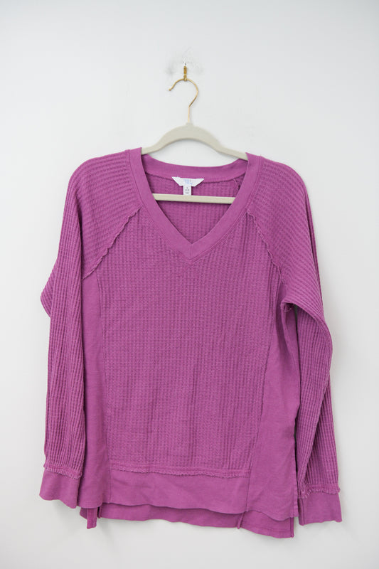 Time and Tru waffle sweater Size S / EUC