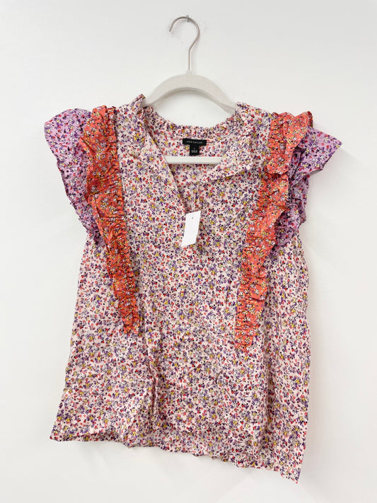 Ann Taylor ruffled sleeve blouse Size S / NWT