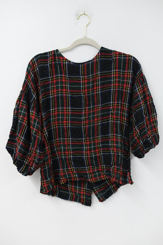 Loft plaid blouse Size S / EUC