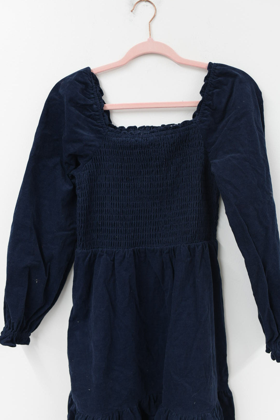 Time and Tru smocked cord mini dress Size S / NWT