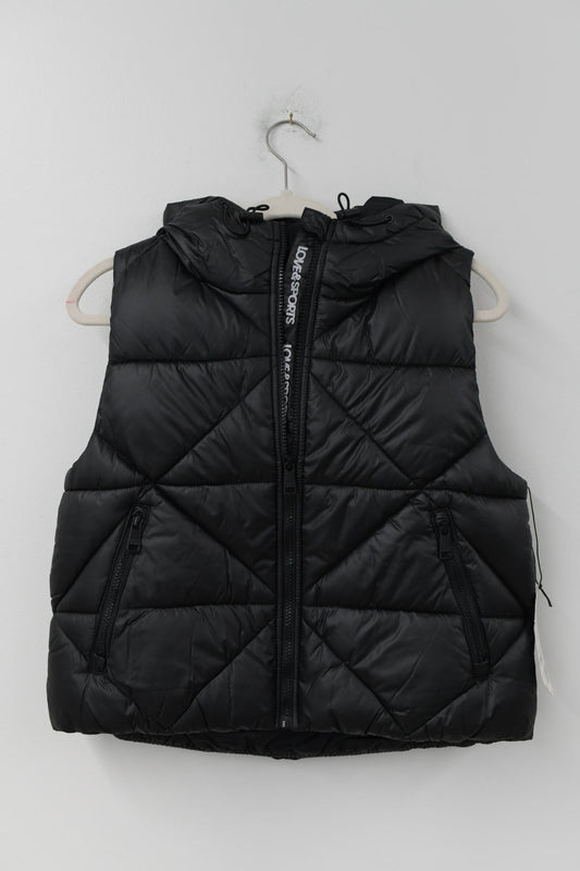 Love and Sports puffer hooded vest Size XS /NWT