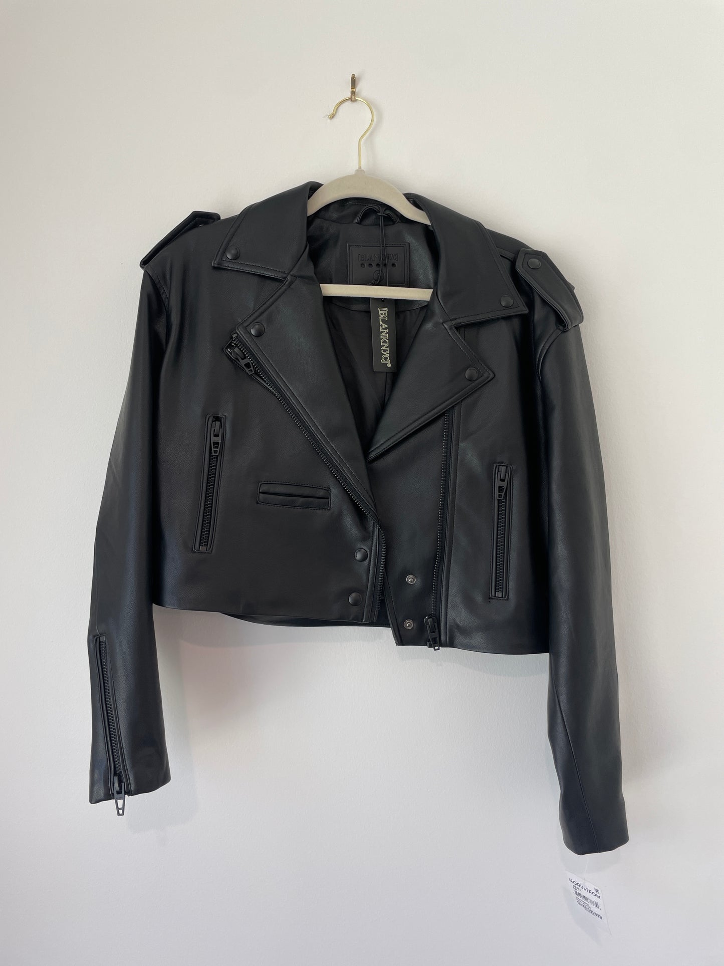 BlankNYC faux leather crop jacket Size S/ NWT
