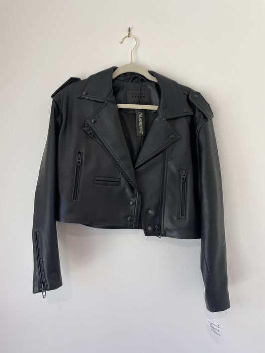 BlankNYC faux leather crop jacket Size S/ NWT