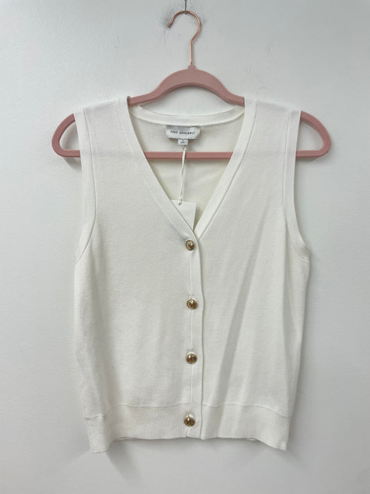 Free Assembly v-neck button down sweater vest Size S /NWT