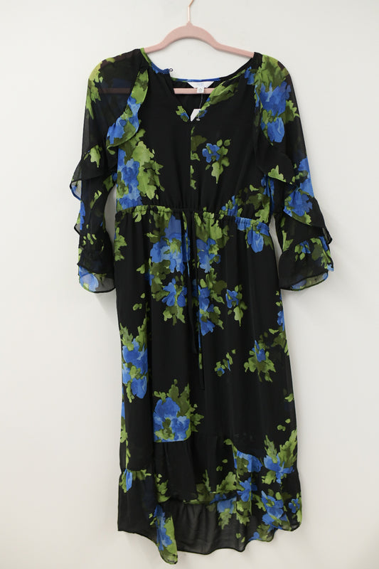 Time and Tru ruffled midi dress Size S / NWT