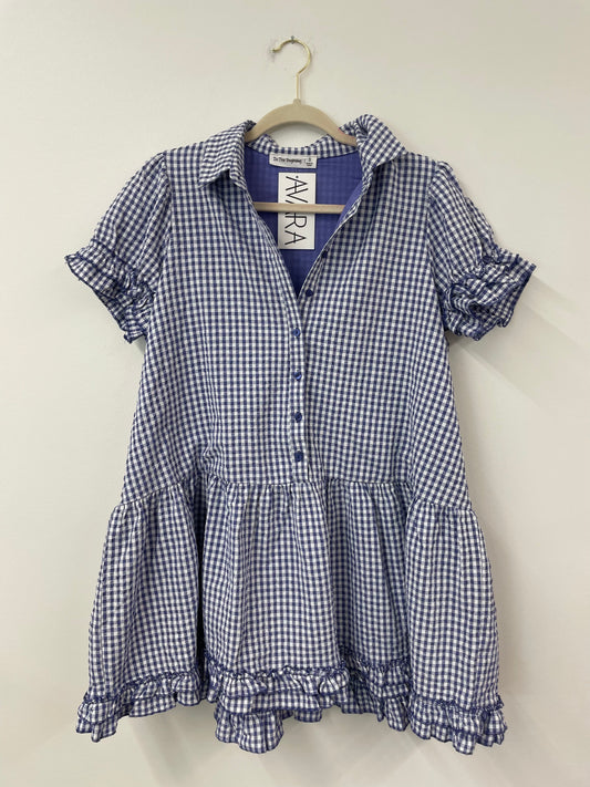 Avara Sloane gingham collared mini dress Size S / NWT