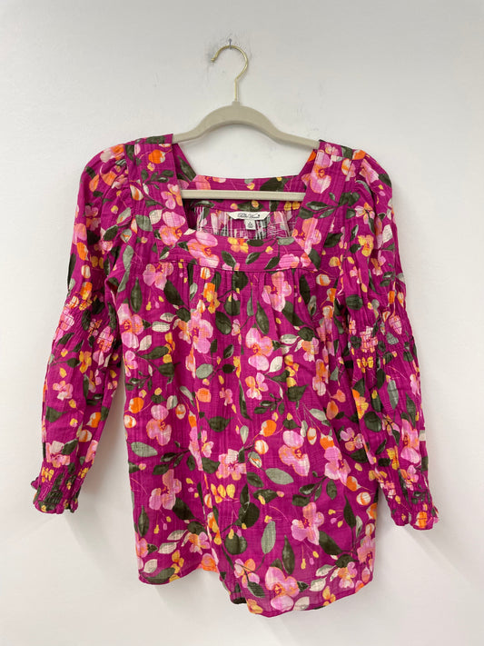 Pioneer Woman long sleeve square neck top Size S / EUC