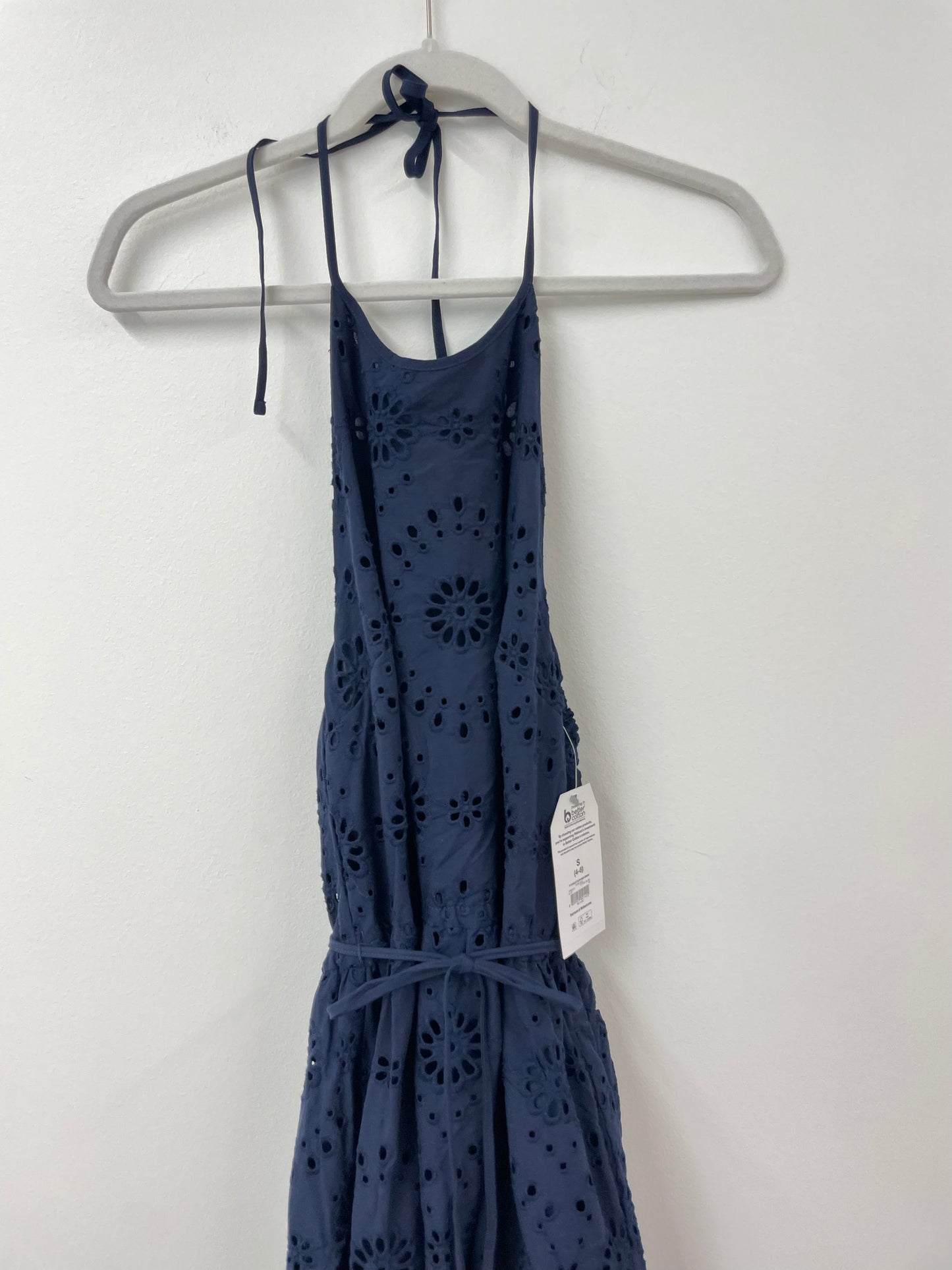 Time and Tru halter top eyelet midi dress Size S / NWT