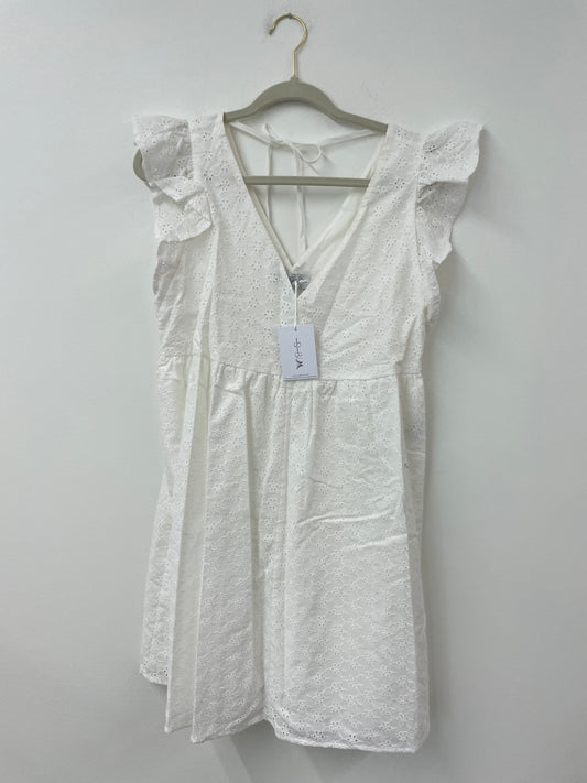 Jessica Simpson eyelet baby doll mini dress Size S / NWT