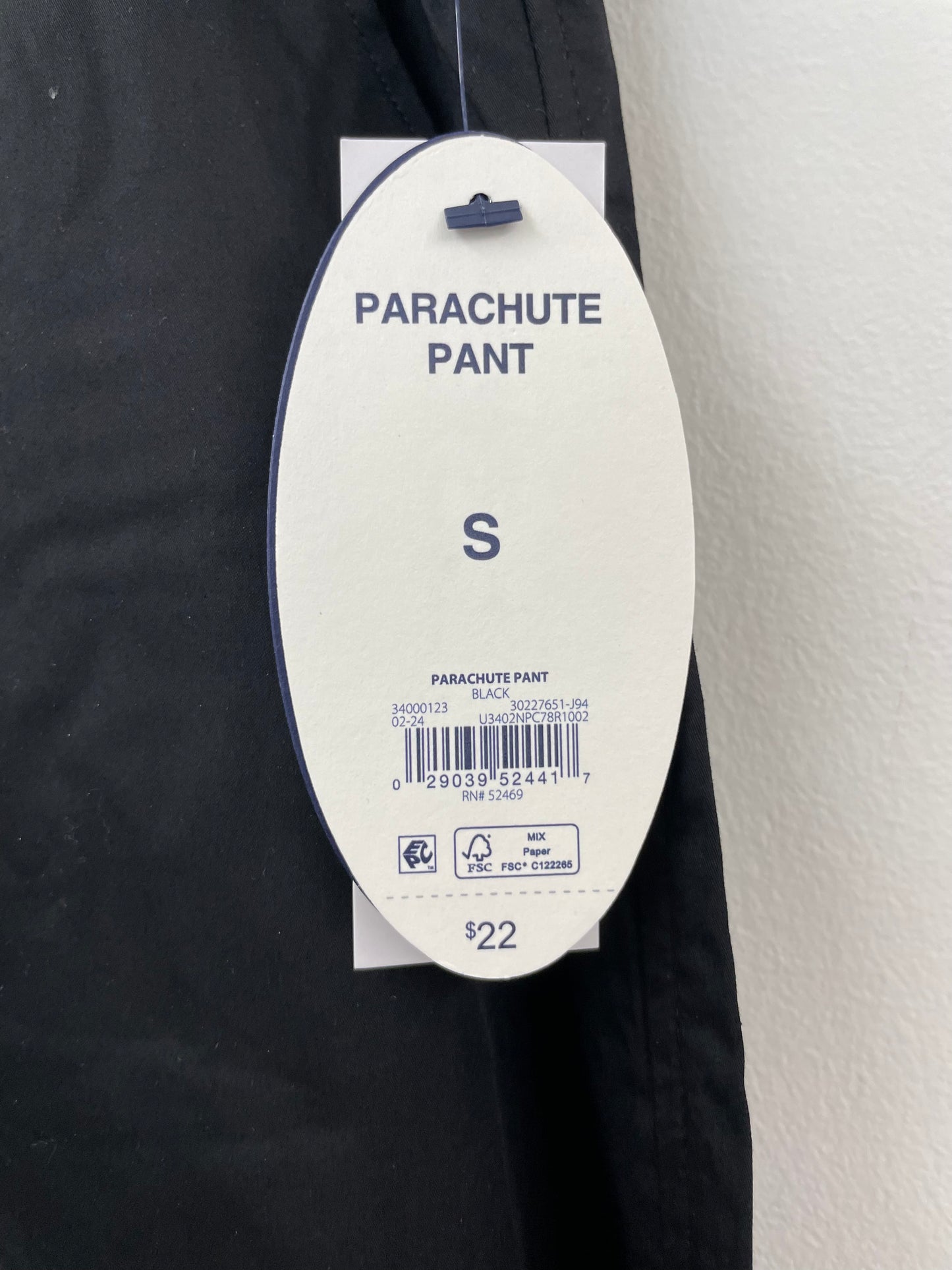 Scoop parachute high rise jogger pants Size S /NWT