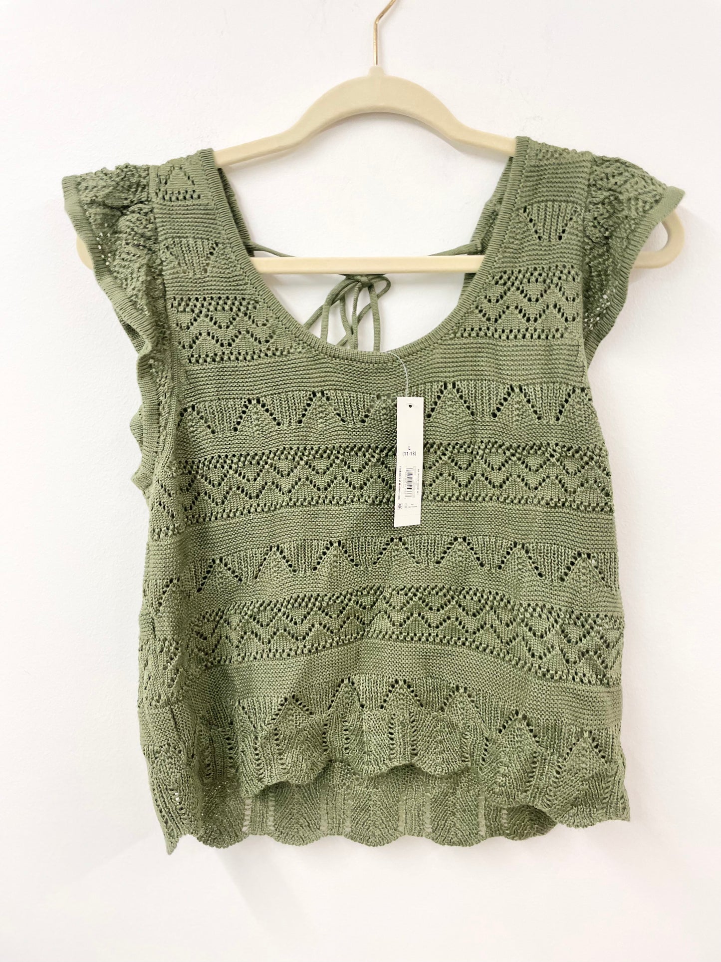 No Boundaries crochet short set Size L / NWT