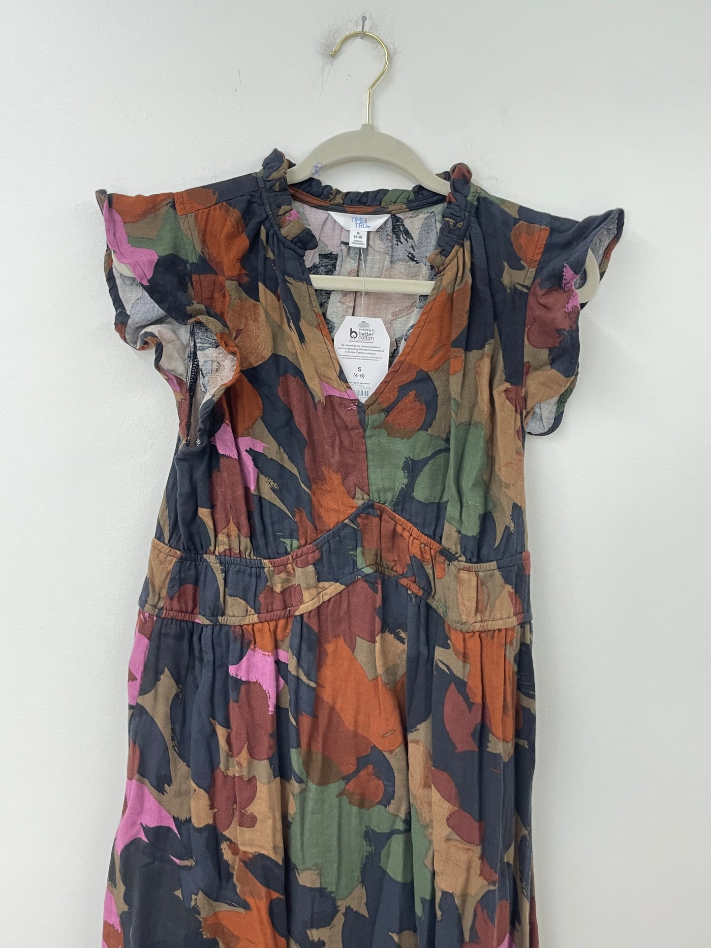 Time and Tru flutter sleeve midi dress Size S / NWT